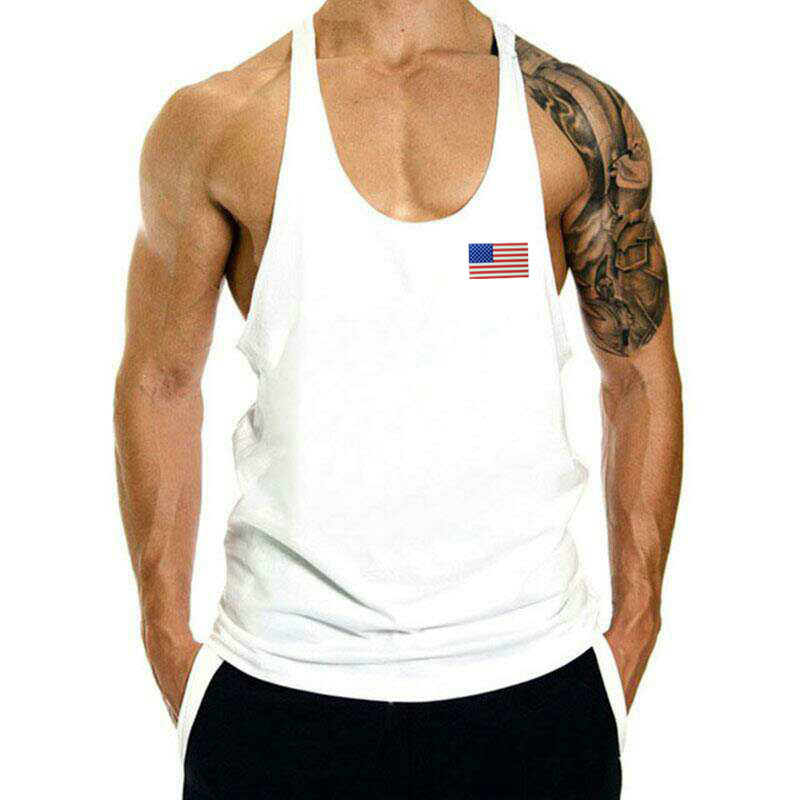 Men's I-Shape Sports Vest Muscle Fitness Sling Sleeveless Bodybuilding Large Size Men's Cotton Sleeveless Loose Waistcoat T-shirt Men's I-Shape Sports Vest Muscle Fitness Sling Sleeveless Bodybuilding Large Size Men's Cotton Sleeveless Loose Waistcoat T-shirt