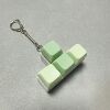T-shaped white shell-green color-snake bone