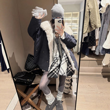 慵懒休闲风毛毛派克服加厚保暖棉服女冬韩系宽松环保皮草大外套