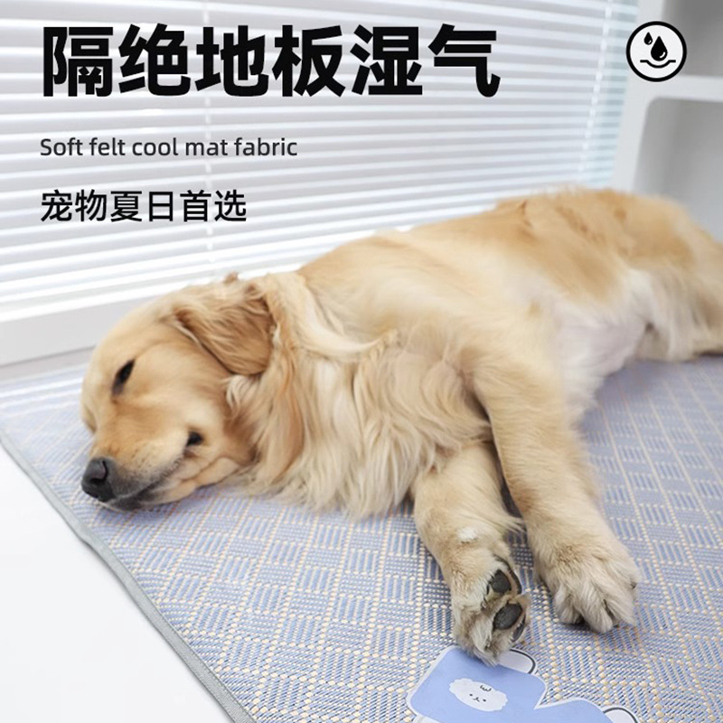 Alfombrilla para perros Alfombrilla de hielo para perros grande para mascotas Alfombrilla para perros Alfombrilla para dormir de verano para perros Alfombrilla para pisos para mascotas Alfombrilla para perreras de verano