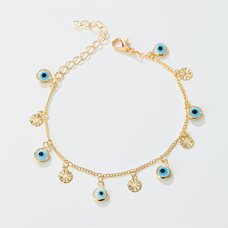 Fashion Devilu0027S Eye Copper Enamel Plating Womenu0027S Bracelets 1 Piece