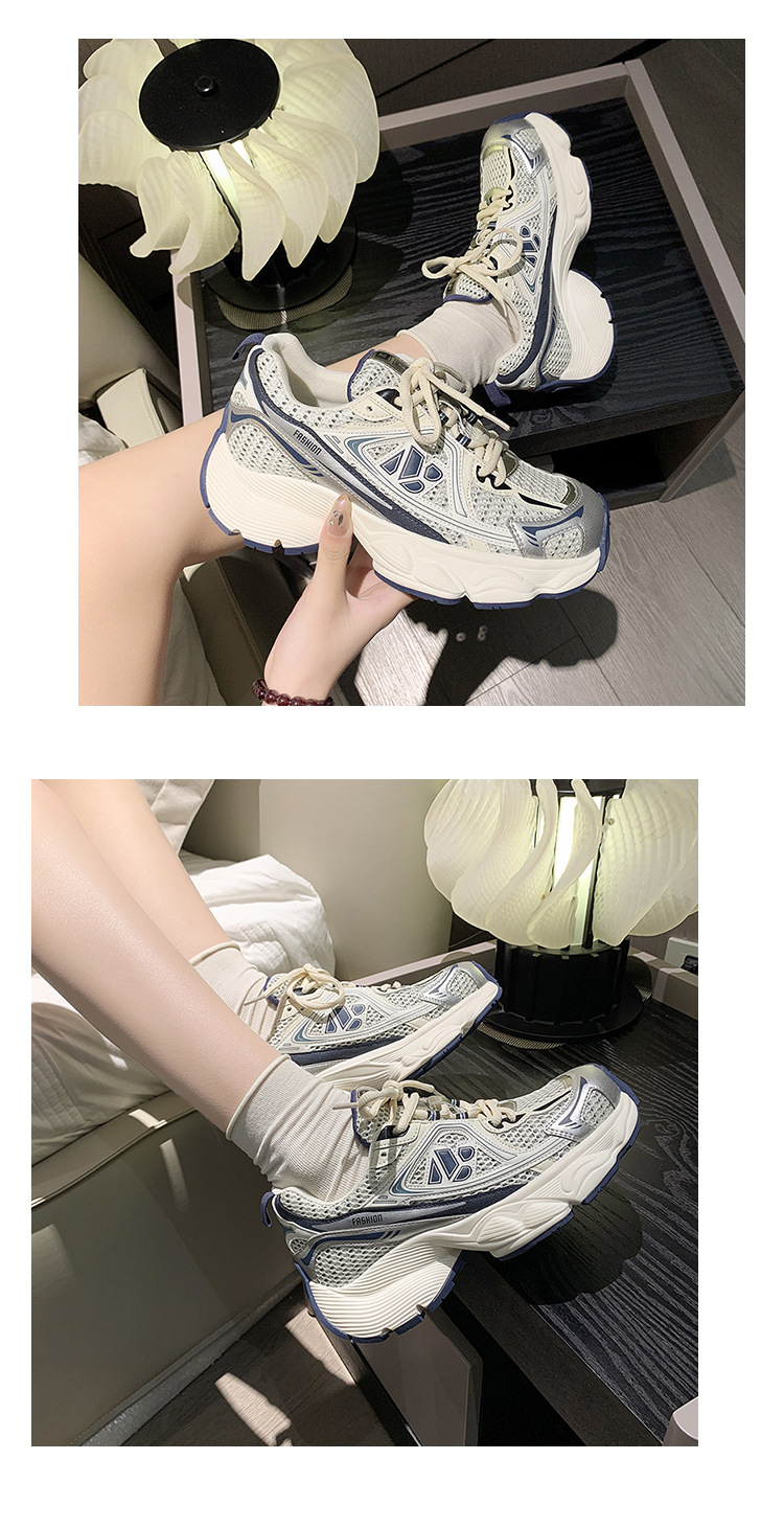 Women's Breathable Casual Running Shoes With Thick Soles For Summer_voghion.com