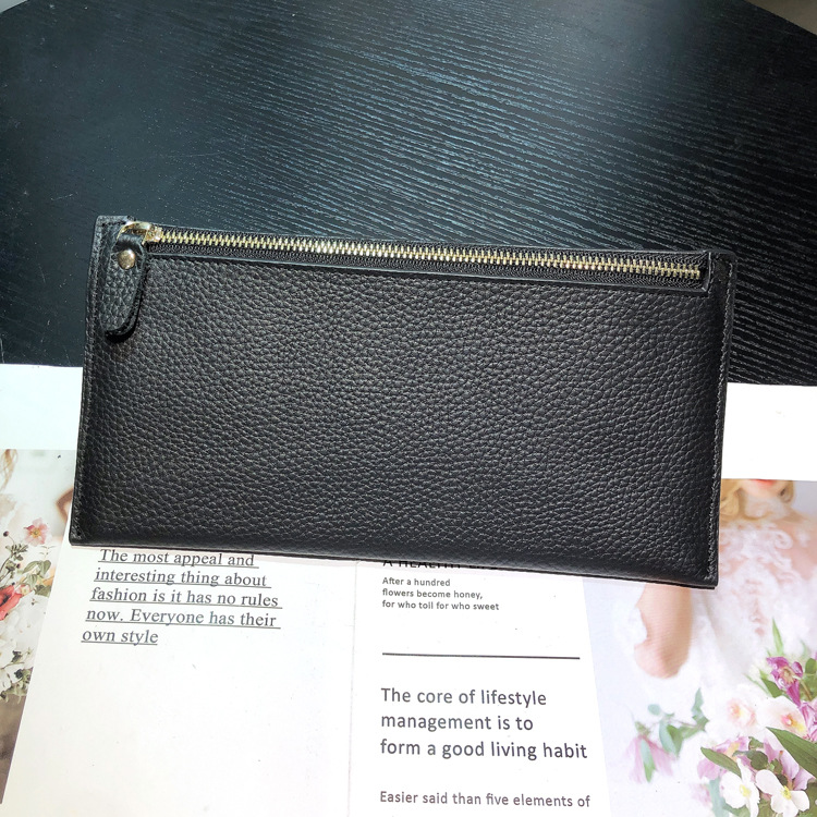 Genuine Leather Long Wallet For Women With Multiple Card Slots_voghion.com