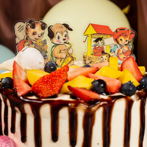 Good Day Pet Stickers Animal Amusement Park Series Retro Animal Handbook DIY Material Decorative Stickers