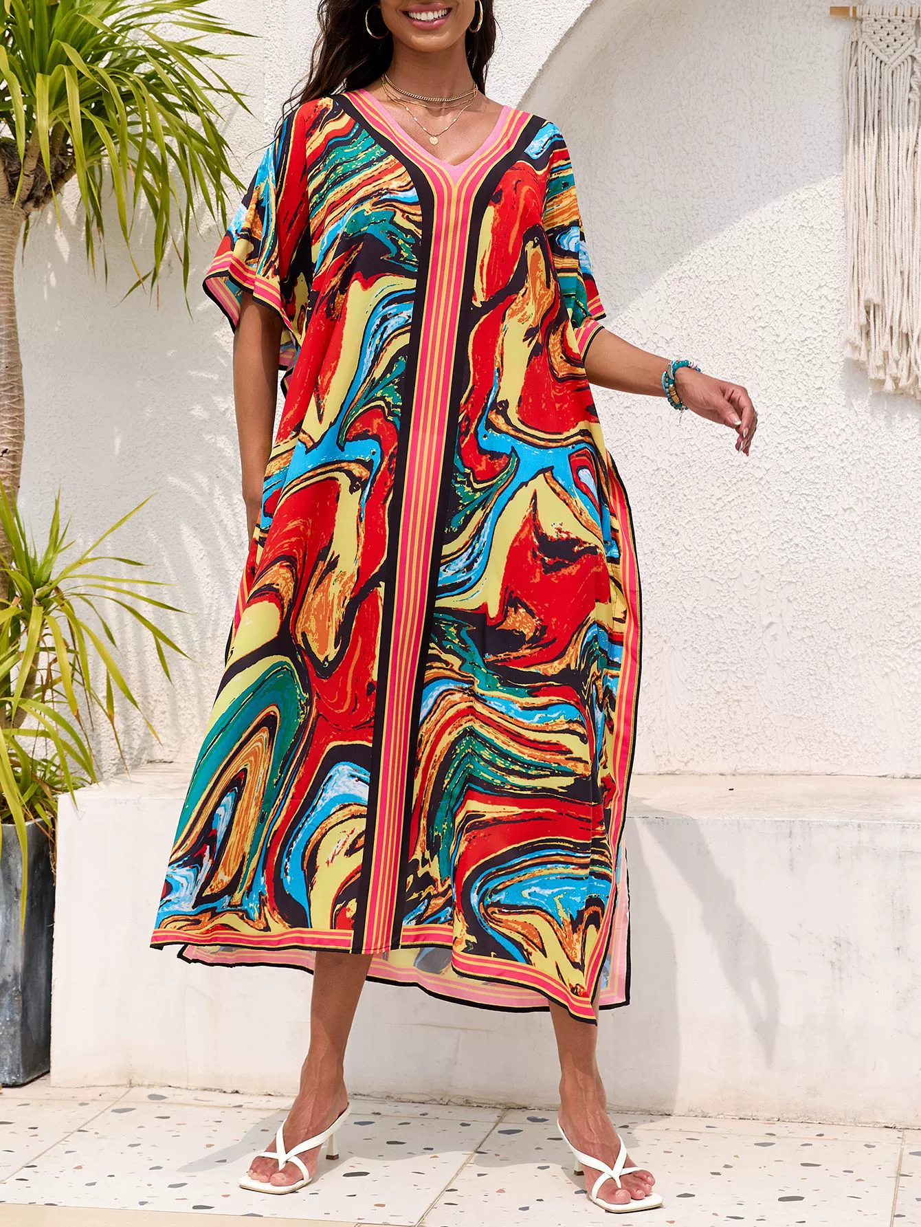 (Cross-border trading), beach dress, swimwear, European style, plus size, sun protection