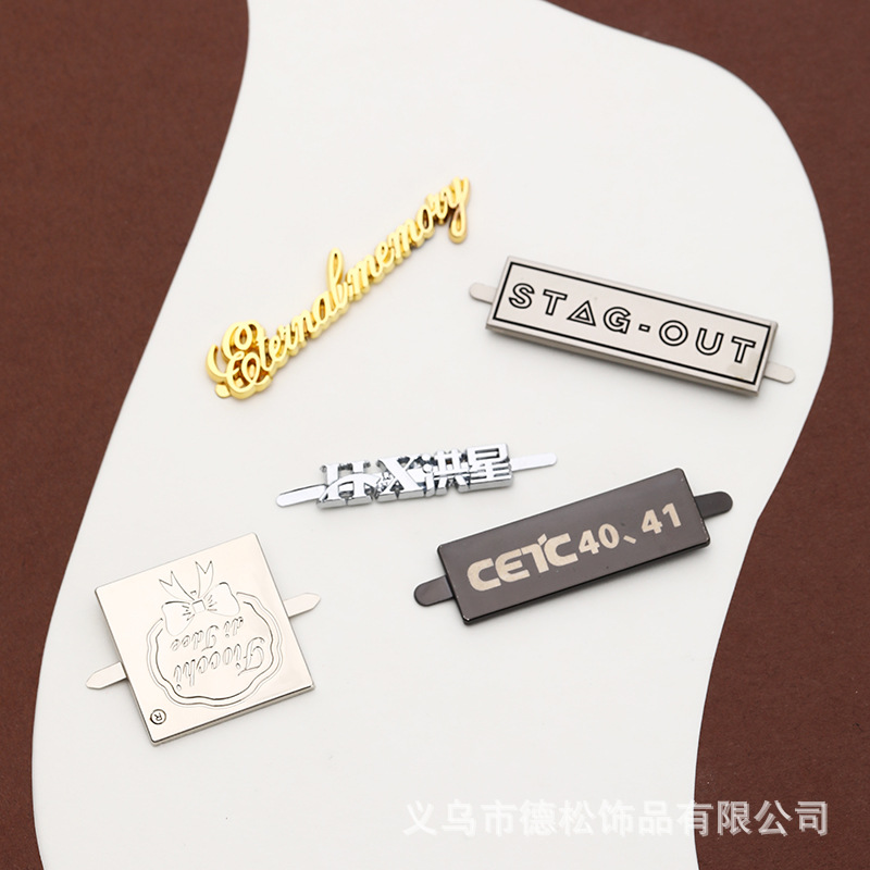 Металлическая сумка с буквами, бумажник, аксессуар для сумки, английские буквы, с печатью вашего логотипа