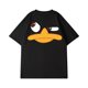 New 2023 Summer Hong Kong Style Men's Cartoon Animation Cotton Pullover plus size Short-sleeved Youth Popular Collar Men's T-shirt