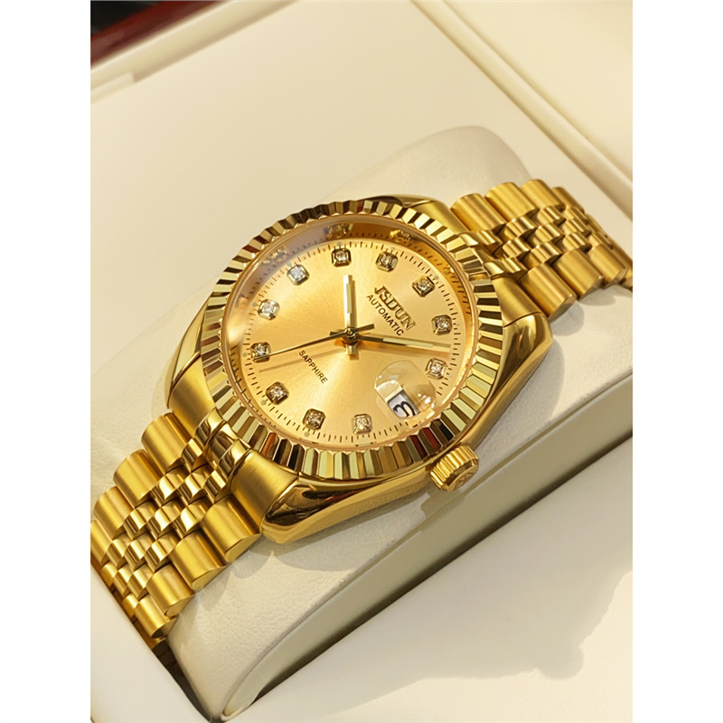 Authentic Swiss Rolex Men's Watch Fully Automatic Mechanical Watch Log Men's Watch Waterproof Fashion Luminous Business Gold Watch