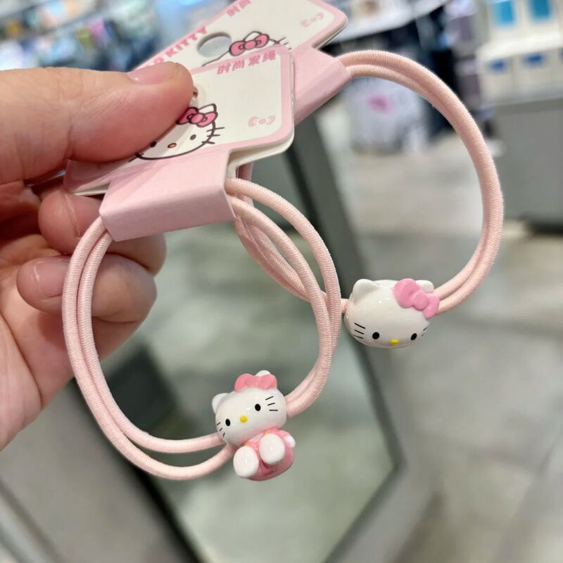 Cute KT Hair Rope Ins Girl's Head Rope Couple's Best Friend Bracelet Small Rubber Band for Boyfriend Sweet Mori Hair Rings Cute KT Hair Rope Ins Girl's Head Rope Couple's Best Friend Bracelet Small Rubber Band for Boyfriend Sweet Mori Hair Rings