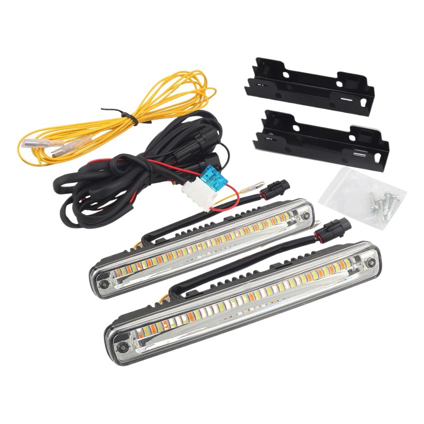 Luz de marcha diurna LED para automóvil con agua de torneado Luz de marcha diurna de dos colores