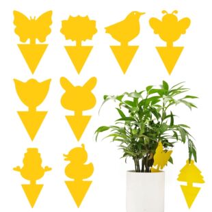Cross-border new shaped sticky insect board sticky fly stickers insect trap yellow board pattern sticky insect stickers trap butterfly