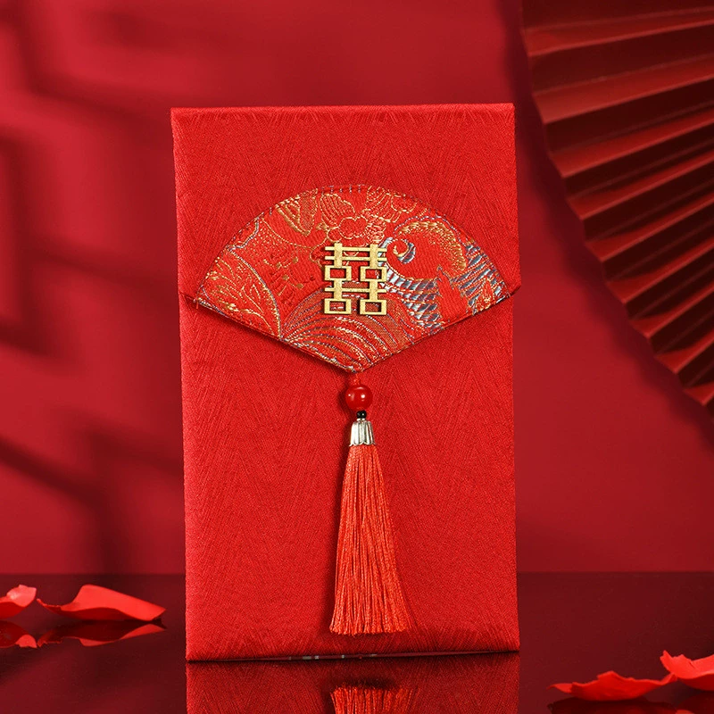 Wedding red envelope wedding new Chinese retro creative personality red envelope red envelopes red envelope bag is a sealing 10,000 yuan to wholesale