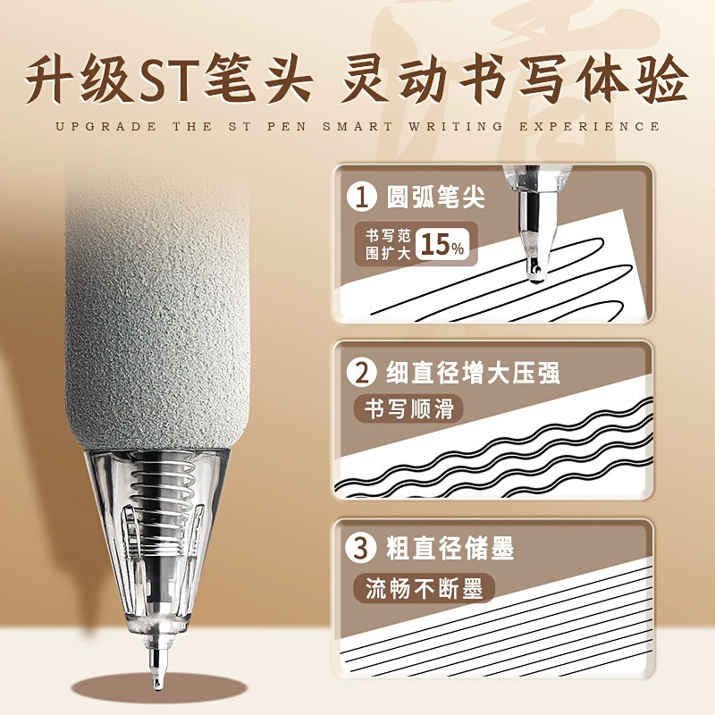 High quality creative quick dry rollerball pen for students, set, ballpoint pen