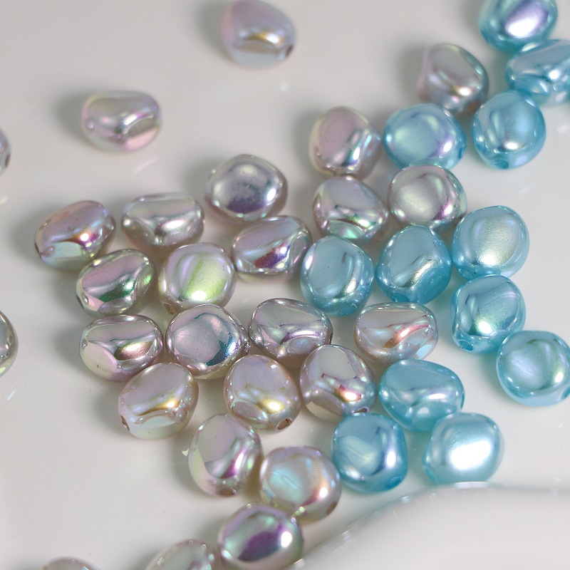 1 Piece Arylic UV Plating Solid Color Polished Beads display picture 2