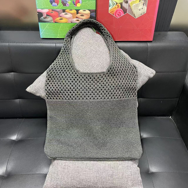 2022 verano nuevo estilo coreano bolsa de malla bolso de compras malla hueco bolsa de playa bolso de hombro de las mujeres