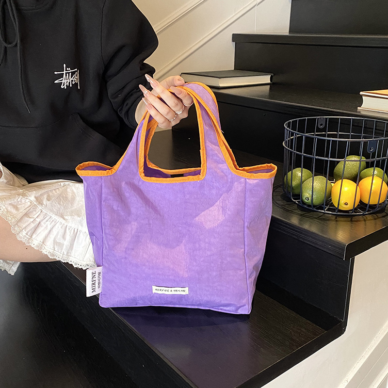 Shake-up marvel tinny al aire libre ocio viento color de choque bolso de hombro de gran capacidad de dopamina cesta de verduras