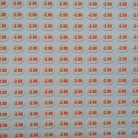 眼镜静电膜贴标贴商标签近视镜度数贴标签贴标眼镜近视标