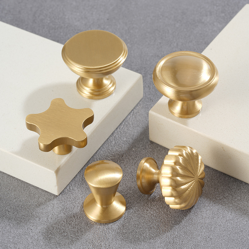 歐式純黃銅實心明裝單長孔隱形暗裝家具五金衣鞋廚抽屜櫃門拉把手