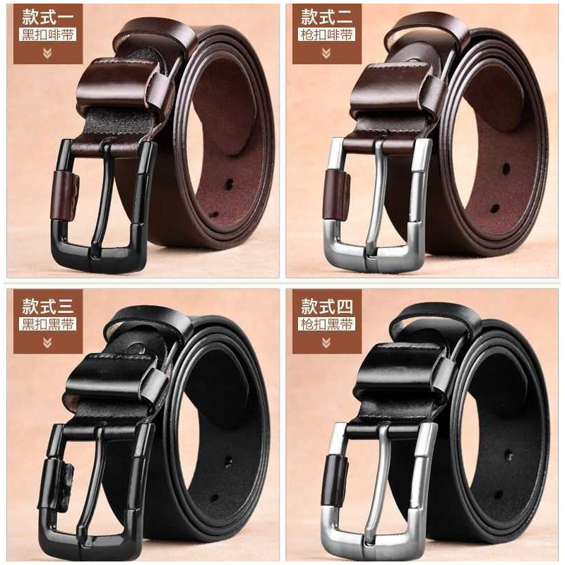 Fabricante de cinturones, venta directa, cinturón de cuero genuino para hombres, cinturón con hebilla, cinturón popular transfronterizo, hebilla de bolso de cuero de vaca