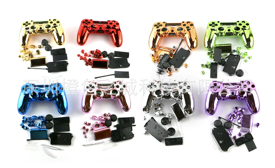 Электропокрытие PS4 ручка ремень кнопка корпус ручки PS4 корпус из металла PS4 позолота полный комплект корпуса ручки
