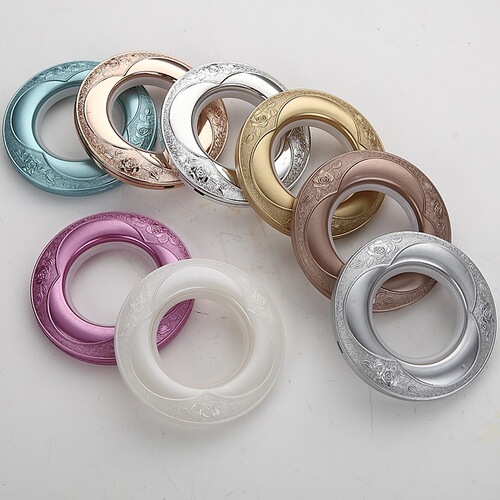 K9HX wholesale ABS material curtain ring Roman ring buckle ring perforated ring PP material curtain accessories hanging ring perforated ring