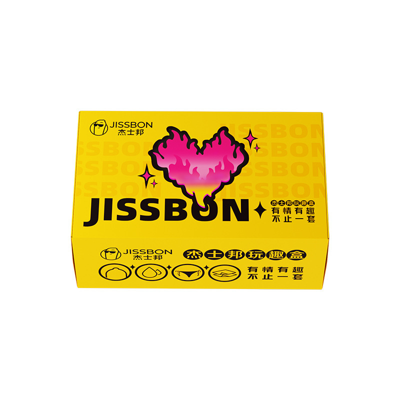 Caja de juguete JISBON Caja de regalo de juguete combinación de toallitas lubricantes de ácido hialurónico cero sentimiento anticonceptivos sexuales para adultos
