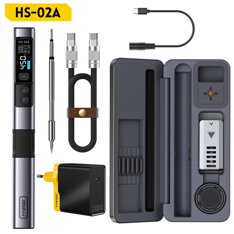 FNIRSI HS-02a/02bスマートはんだ付けモバイルテーブル収纳ケースはんだ付けセット|undefined