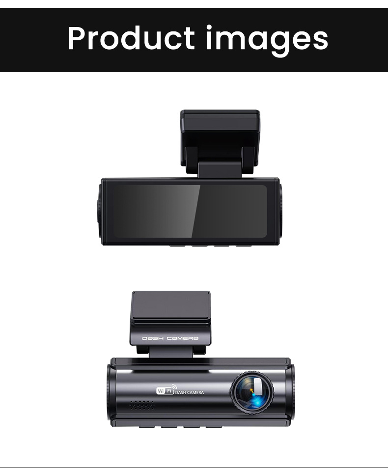 New 3.2inch Hd 4K+1080P Driving Recorder Front and Rear Dual Recording Night Vision Hd Car Recorder Wif