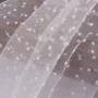 蕾丝定制点子植绒网布