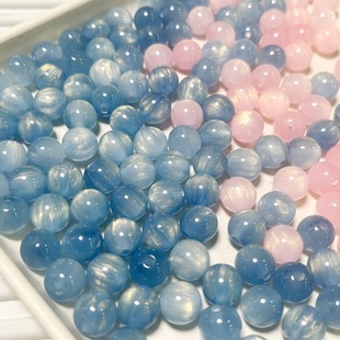 Dream Girl Starry Streamer Snooping Round Bead Straight Hole diy Handmade Beaded Bracelet Necklace Material Accessories