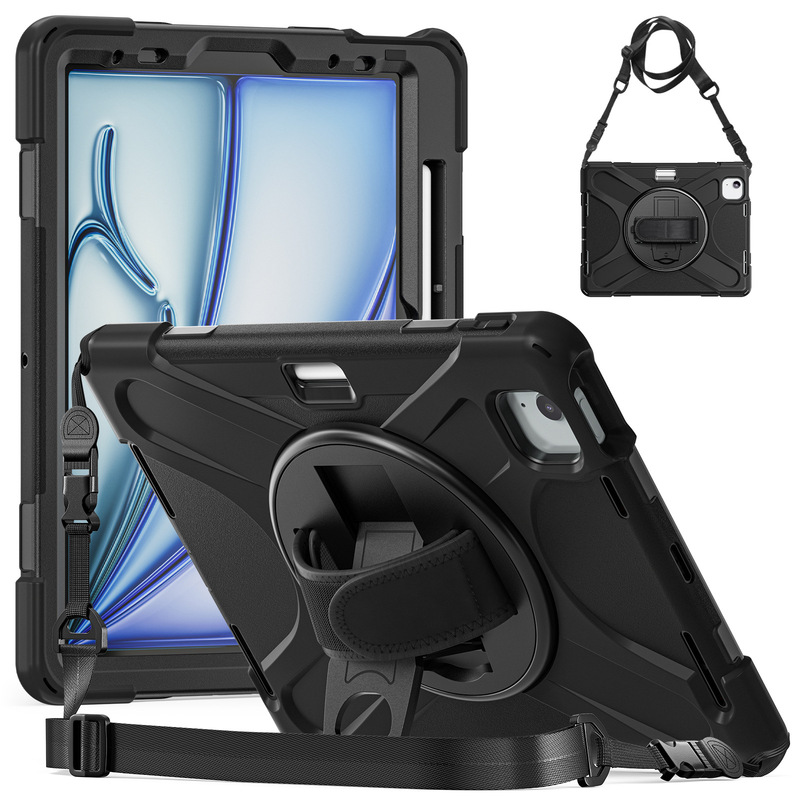 Cross-border applicable iPad 11 tablet protective case, Apple Pro 11/13 stand case, mini7 Pirate King shoulder strap Cross-border applicable iPad 11 tablet protective case, Apple Pro 11/13 stand case, mini7 Pirate King shoulder strap