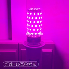 变色小夜灯自拍彩色氛围网红拍照LED抖音同款粉紫色补光灯光神器