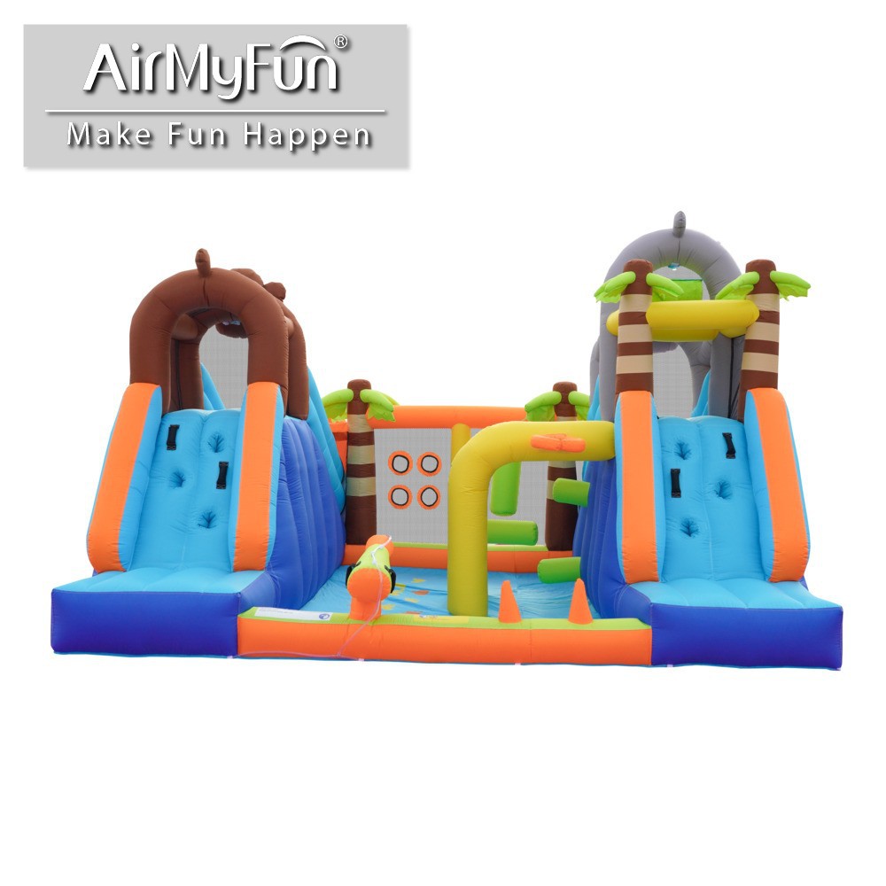 Castillo inflable de gran venta para uso doméstico, trampolín para niños, área de juegos pequeña para interiores y exteriores, tobogán inflable, castillo hinchable, juguete inflable
