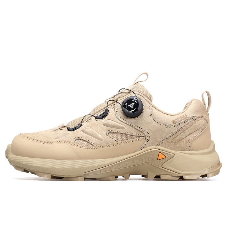 Zapatos de senderismo al aire libre Hantu, hebilla giratoria para mujer, zapatos todoterreno antideslizantes ligeros, amortiguadores resistentes al desgaste, zapatos deportivos impermeables, zapatos de senderismo