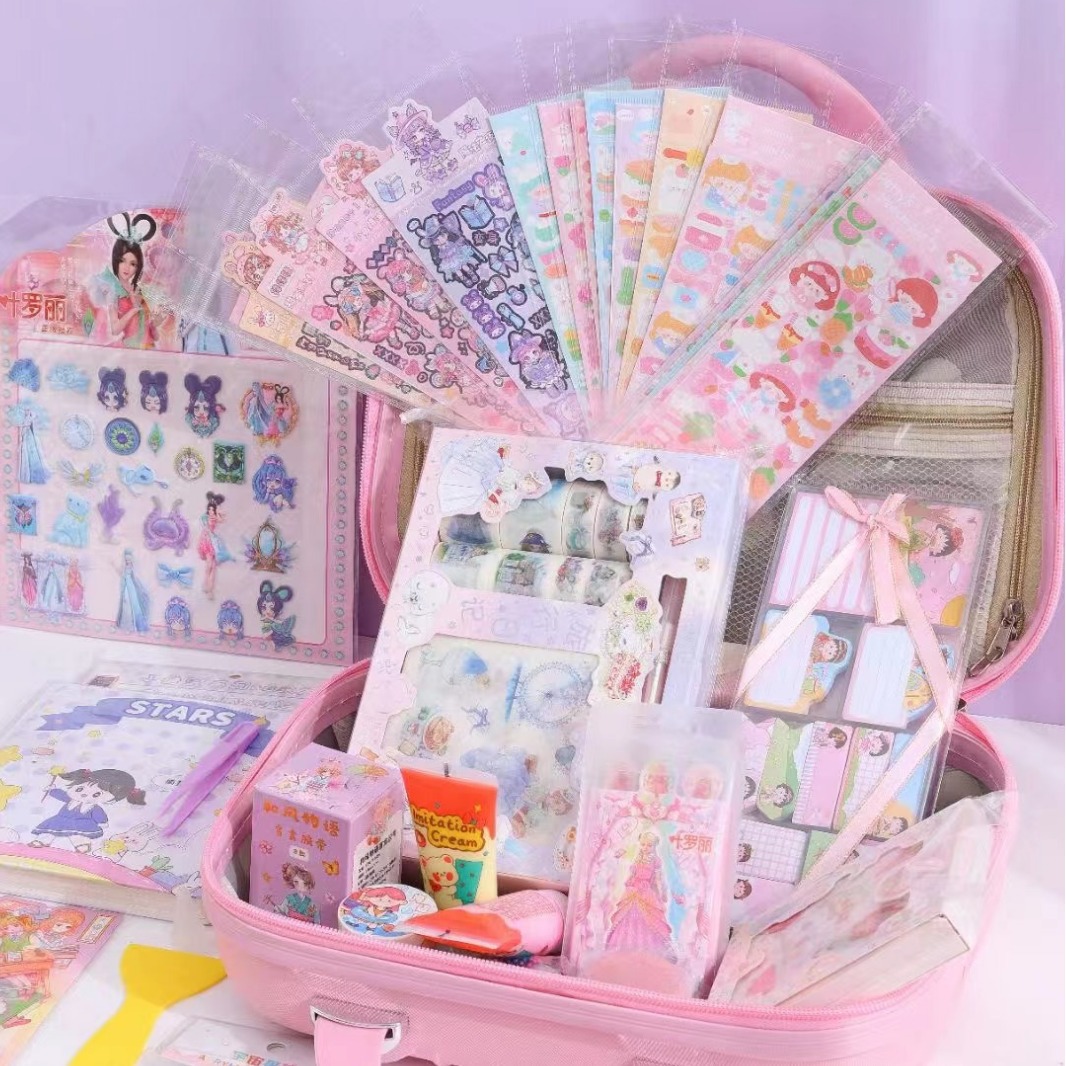 Nuevo Día de los Niños del 1 de junio caja sorpresa afortunada, papelería de corazón, paquete de regalo, caja sorpresa para estudiantes