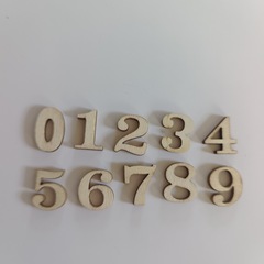 アマゾンの人気木製デジタル看板レーザー彫刻デジタル木片0123456789木デジタル装飾品