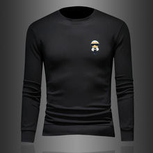 欧洲站男士长袖卫衣圆领时尚打底衫2024秋冬新款大牌男装厂家直销