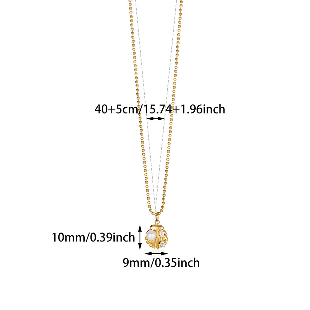 9g Weight 0.03µm-0.05µm Gold Plating Thickness PVD Coated Gold Plating Process Lobster Trigger Clasp Closure Clasp Closure Type 18K Real Gold Plated Plating Material 304 Stainless Steel Pendant Material Pearl, Zircon Inlay Material Pendant Necklace Classification 304 Stainless Steel Chain Material Paperclip Chain, ball chain, cable chain Chain Type 1 Piece Quantity Casual, Daily Occasion 304 Stainless Steel Material Sun, Flower, Bow Knot Pattern Unisex Gender IG Style Style Waterproof Non Tarnish, Three-dimensional, Inlay, Hypoallergenic Craft Gold Color PVD Coated Real Gold Plated Sun Flower Bow Knot 304 Stainless Steel IG Style Waterproof Non Tarnish 304 Stainless Steel Lobster Trigger Clasp Closure Pendant Necklace 15