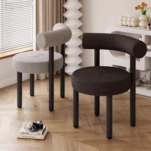 Internet Celebrity Makeup Stool Style Desk Chair Backrest Stool Bedroom Dressing Table Makeup Chair Light Luxury Simple