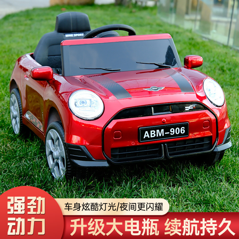 coche eléctrico infantil de cuatro ruedas coche de juguete se puede sentar en el coche de control remoto 1 - 3 - 5 años de edad para niños varones coche de juguete recargable image 3