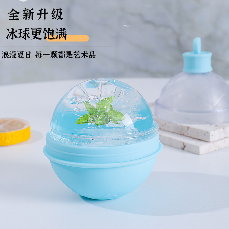 Molde de hockey sobre hielo amor bola redonda grande cubitos de hielo bandeja de hielo whisky hogar grado alimenticio silicona cubo de hielo congelado artefacto