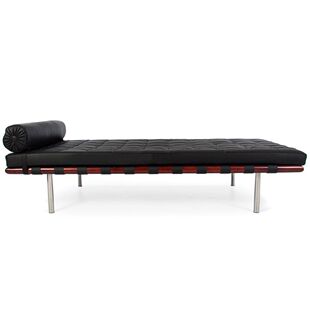 Barcelona Bed Simple Leather Lunch Bed Leather Lounge Chair