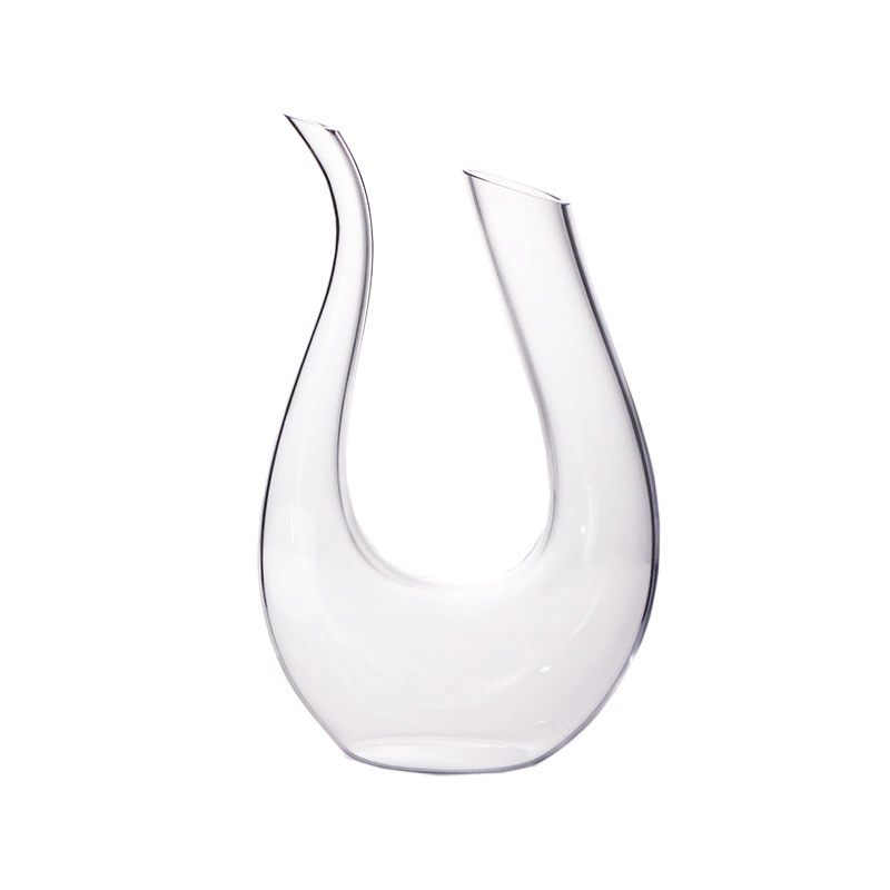 Creative luxurious tall decanter for home use, lead-free crystal wine dispenser