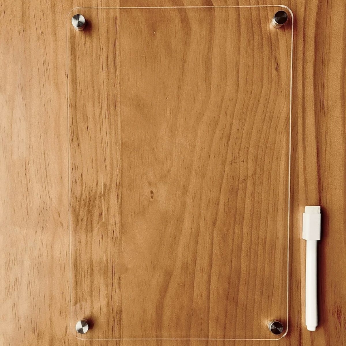 Tablero de exhibición de succión magnética Memo de acrílico que se puede borrar del tablero de mensajes de la etiqueta del refrigerador, horario semanal de puerta de hierro de entrada transparente