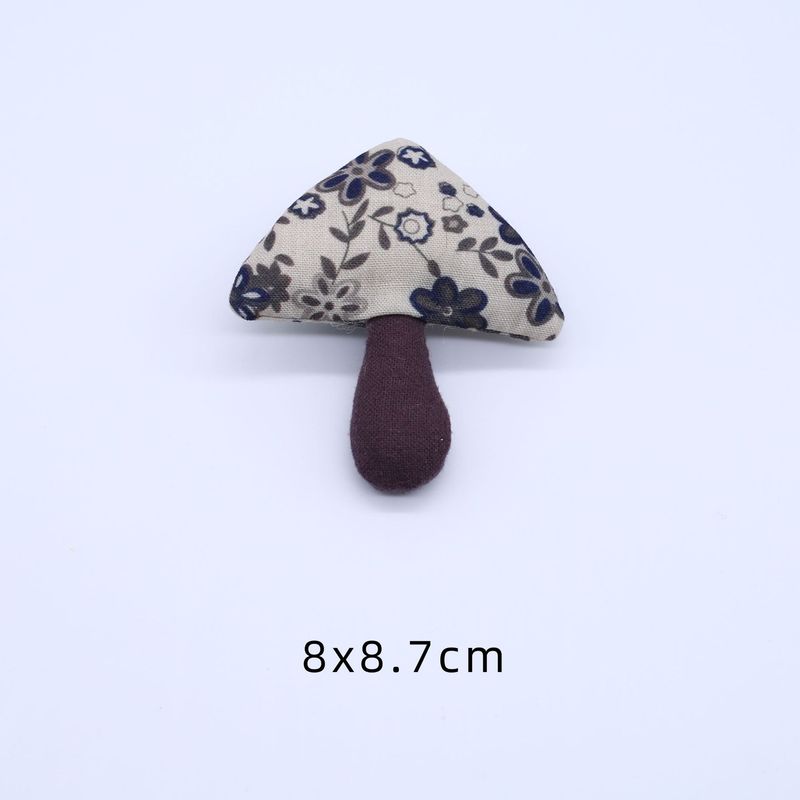 韩系格纹布艺蘑菇童装配饰辅料甜美可爱小伞发饰发夹diy配件批发|undefined