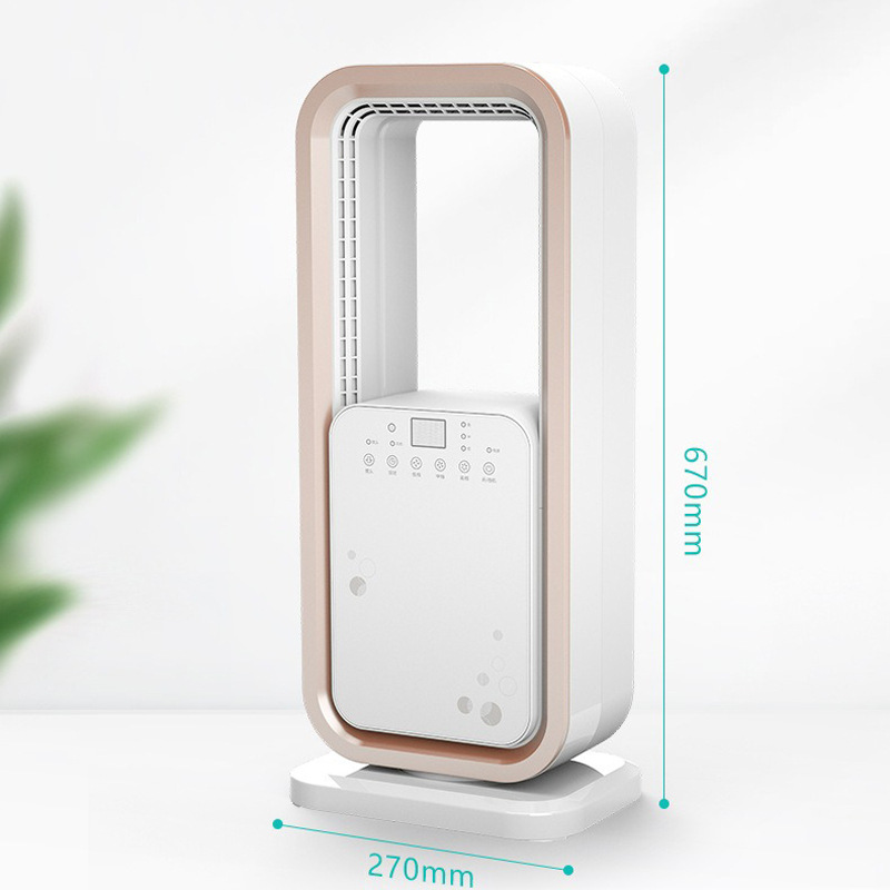 Nuevo ventilador de suelo doméstico sin hoja de vuelo ventilador de suelo de voz suave vertical pequeño dormitorio ventilador eléctrico de control remoto de escritorio