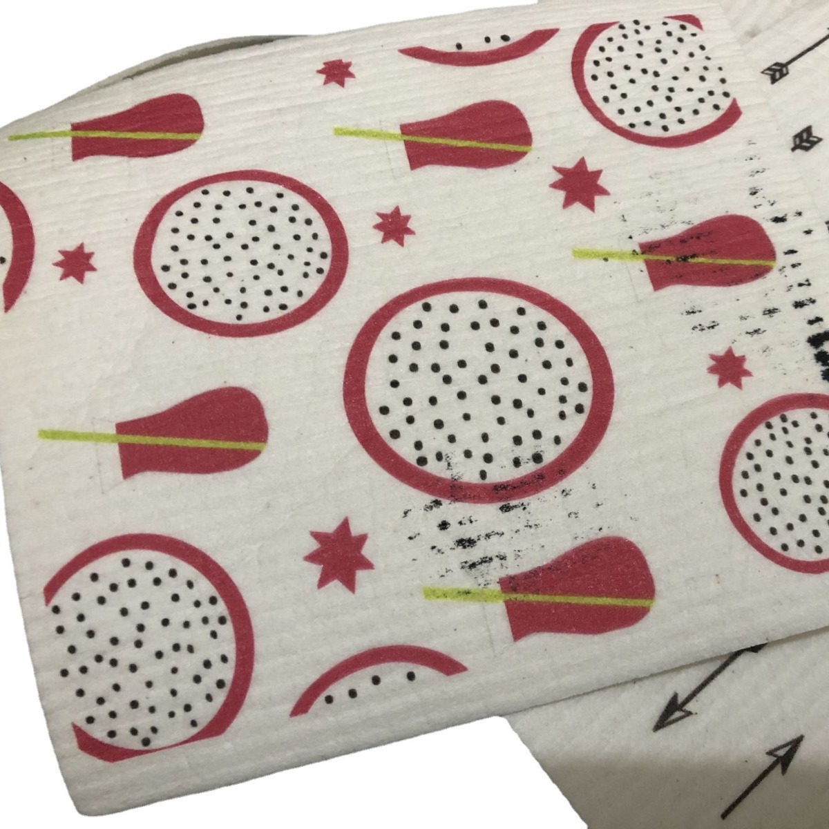 Toallas suecas alemanas dm toallas absorbentes de agua sin aceite eco pulpa de algodón impresa toallas de cocina