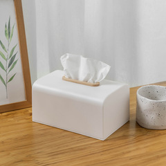 Japanese-style household tissue holder, bamboo and wood desktop tea table living room office storage tissue box
