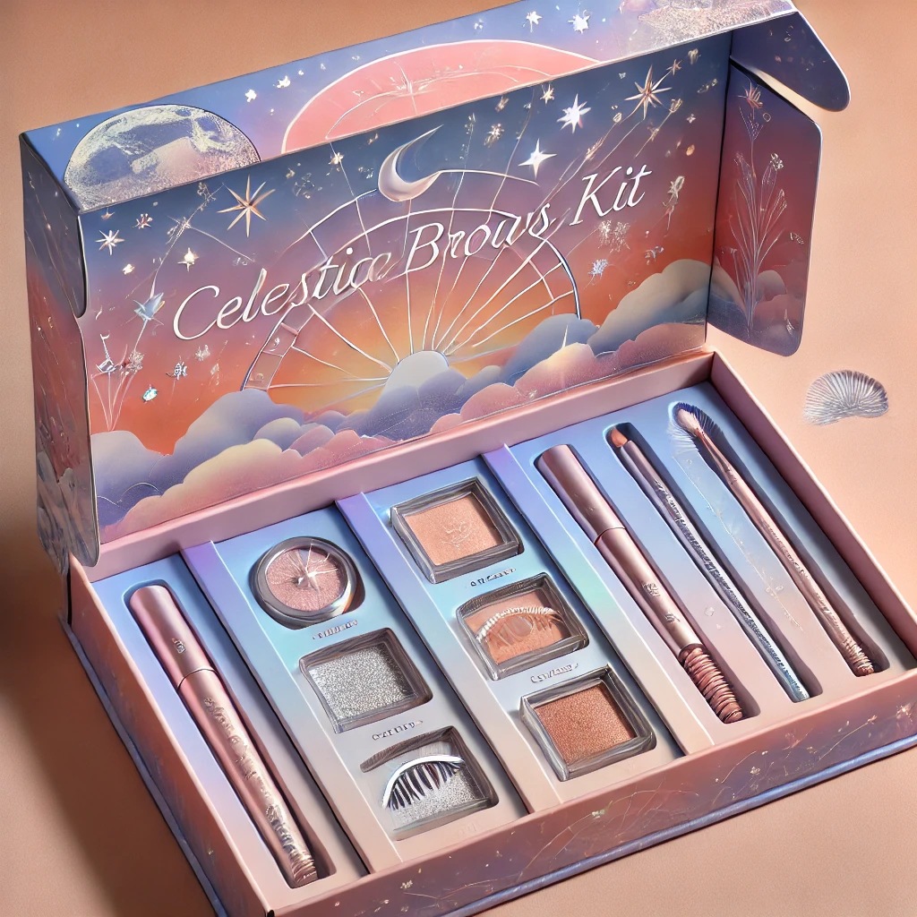 纸板豪华盒带丝带组合化妆品产品包装香水蜡烛豪华化妆品