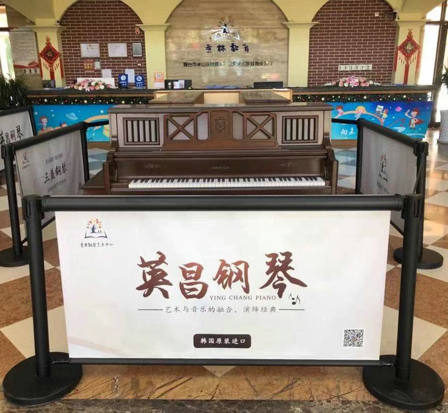 一米线栏杆围挡定制伸缩隔离带机场商场广告活动场地护栏排队围栏